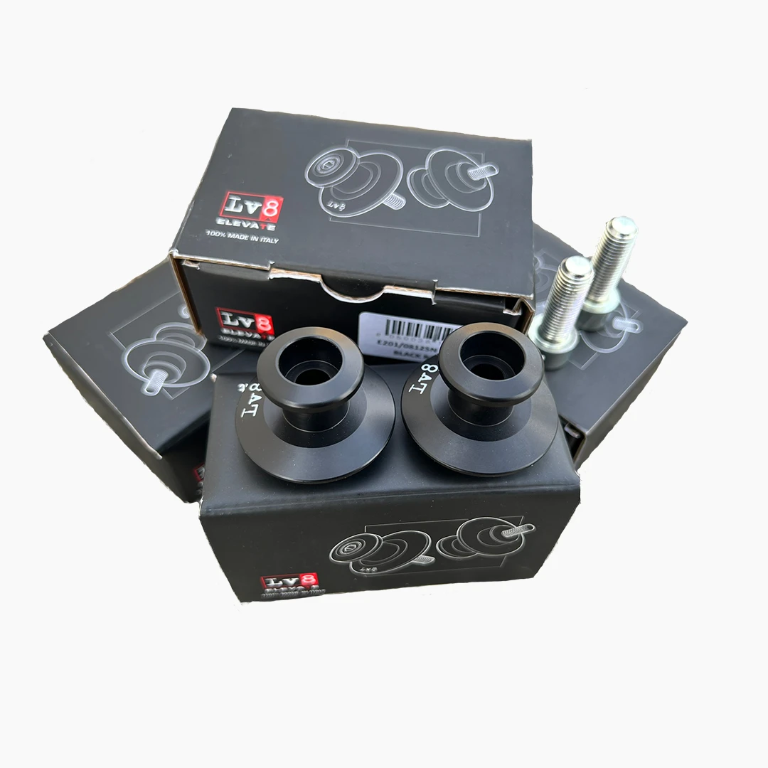 ALUMINIUM BOBBINS M6x1 - APRILIA, YAMAHA - BLACK