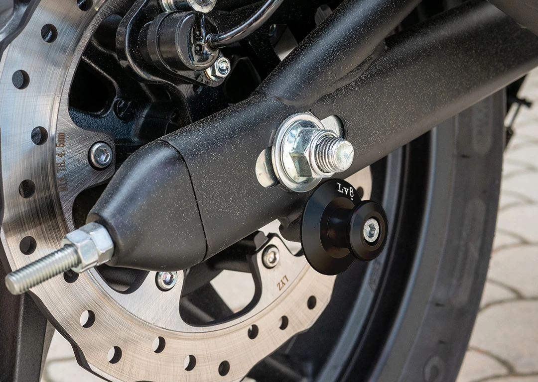 ALUMINIUM BOBBINS M6x1 - APRILIA, YAMAHA - BLACK